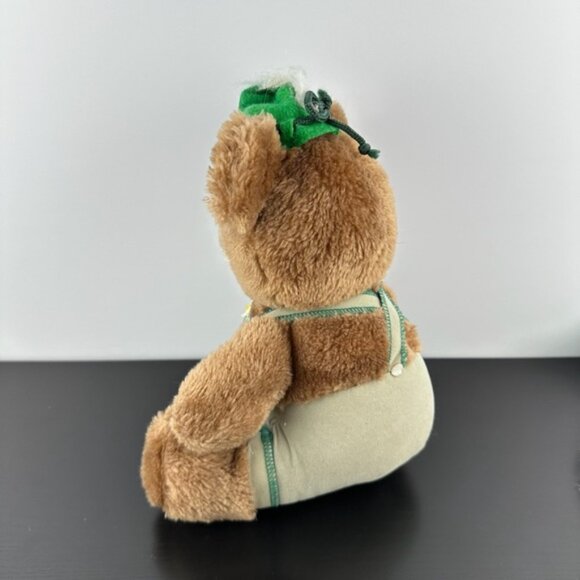 Dakin 1979 Yodel LederhOne Sizeen Teddy Bear 10 Brown Green Hat Plh Stuffed Anim - Picture 4 of 7